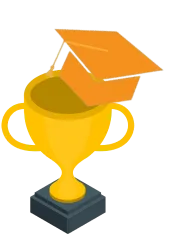 Kupanın üstünde kep ikon 